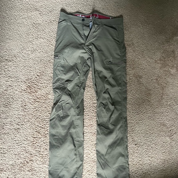 Wrangler Green Cargo Pants Straight Leg Cotton - Picture 1 of 3